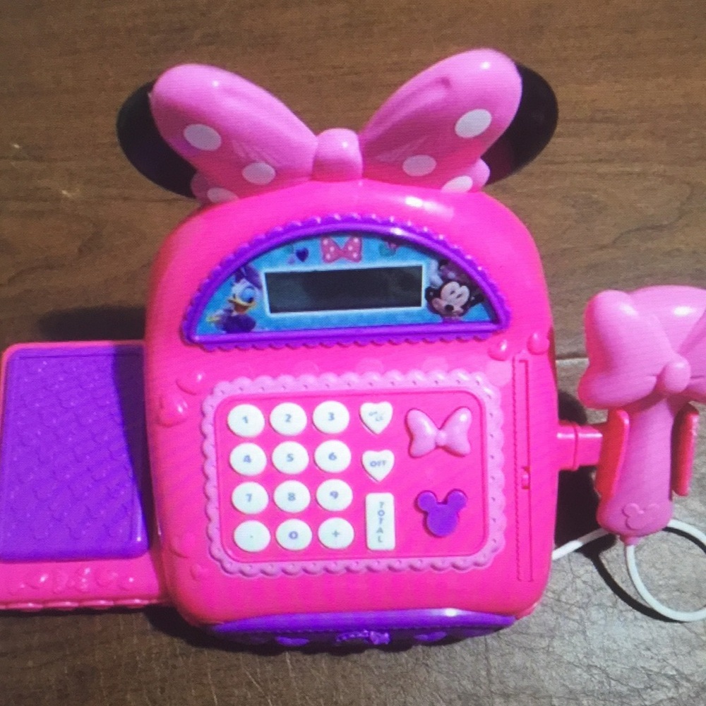 Pink Minnie-lnspired Kids Play Cash Register Toy